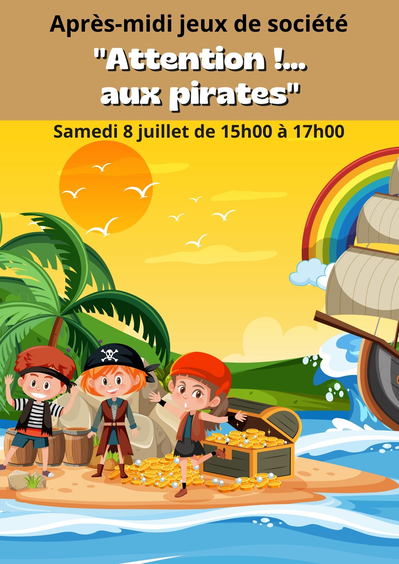 Après-midi jeux de société "Attention !... aux pirates"