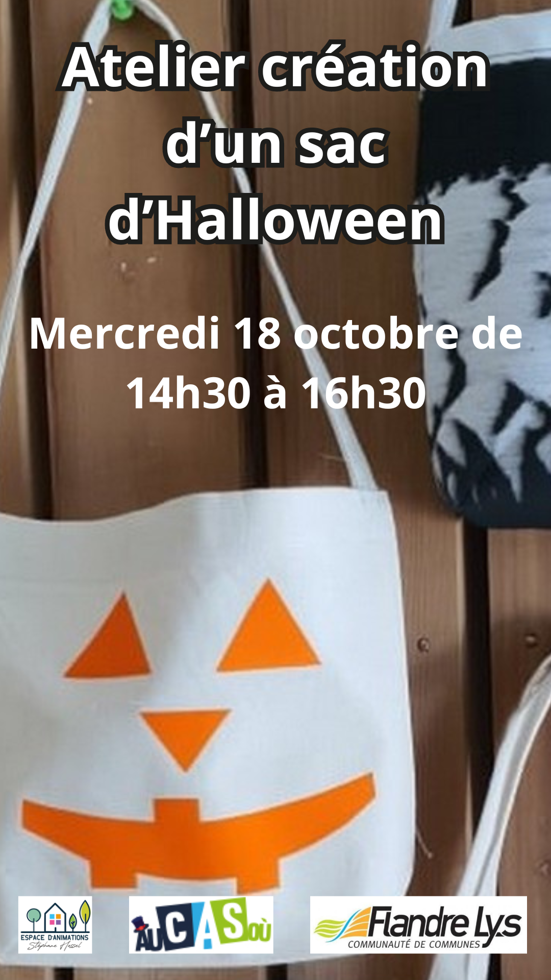 Atelier création d'un sac d'Halloween